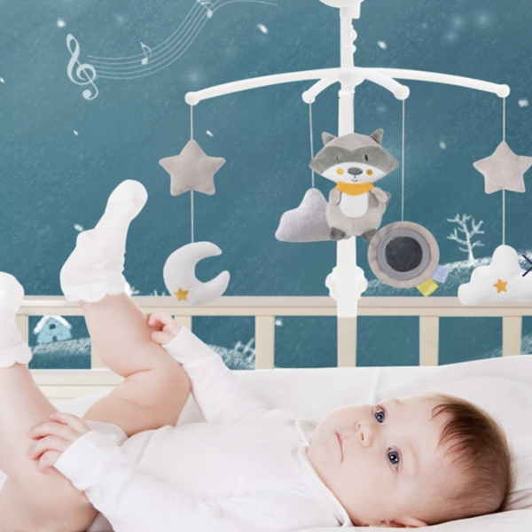 Konig Kids - Móvil para cuna con música, no requiere baterías